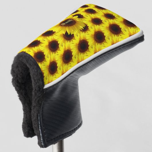 Zonnebloemen Golfheadcover (3/4 voorkant)