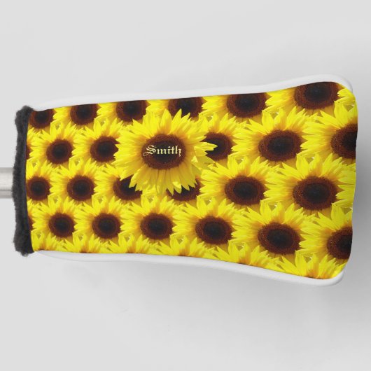 Zonnebloemen Golfheadcover (Voorkant)