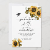 Zonnebloemen Graduation Party Kaart (Voorkant)