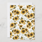 Zonnebloemen Graduation Party Kaart (Achterkant)