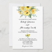 Zonnebloemen Greenery Wedding Country Chic Kaart (Voorkant)