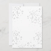 Zonnebloemen groen gejuich bubbels verjaardag kaart (Achterkant)