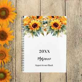 Zonnebloemen groen naam 2024 planner