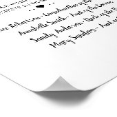 Zonnebloemen Groene Teken In Liefdevolle Herinneri Poster (Hoek)