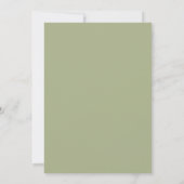 Zonnebloemen Groene Tinten Pompoen Baby Shower Uit (Achterkant)