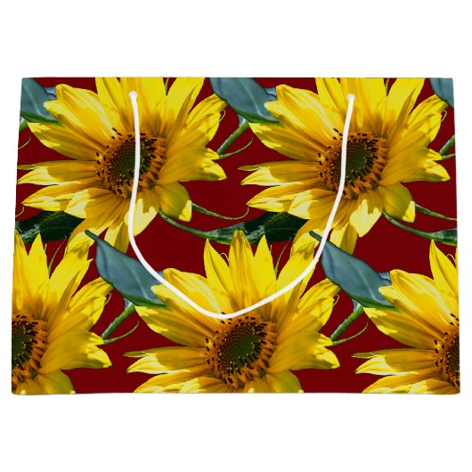 Zonnebloemen Groot Cadeauzakje (Voorkant)