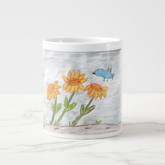 Zonnebloemen Grote Koffiekop (Voorkant)