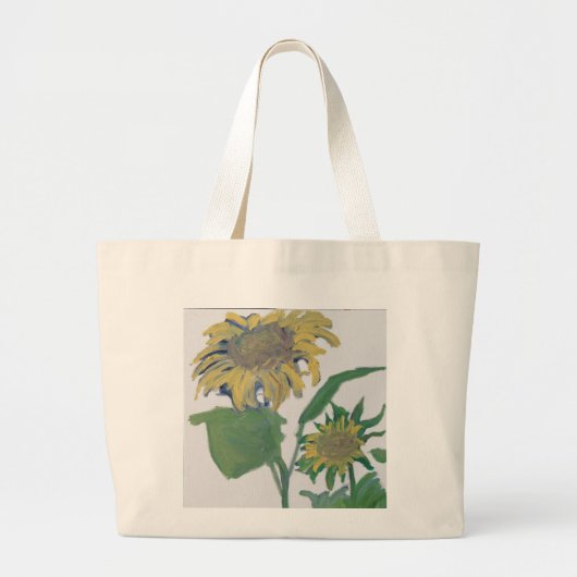 Zonnebloemen Grote Tote Bag (Voorkant)