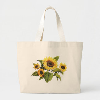 Zonnebloemen Grote Tote Bag