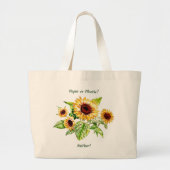 Zonnebloemen Grote Tote Bag (Voorkant)