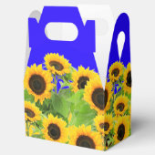 Zonnebloemen gunst of geschenkdozen bedankdoosjes (Geopend)