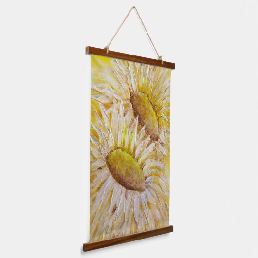 Zonnebloemen Hangend Wandkleed (Gebogen)