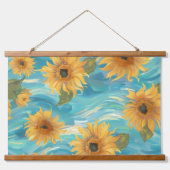Zonnebloemen Hangend Wandkleed (Voorkant)