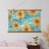 Zonnebloemen Hangend Wandkleed (Slaapkamer)