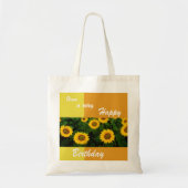 Zonnebloemen - Happy Birthday Budget Tas (Voorkant)