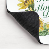 Zonnebloemen Happy Moederdag Floral Mousepad Muismat (Hoek)