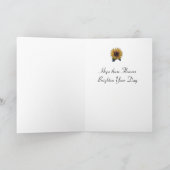 Zonnebloemen Happy Moederdag Kaart (Binnen)