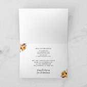 Zonnebloemen Happy Thanksgiving vanaf de nieuwe th Feestdagen Kaart (Binnen)