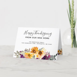 Zonnebloemen Happy Thanksgiving vanaf de nieuwe th Feestdagen Kaart