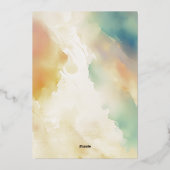 Zonnebloemen Herfst Een beetje pompoen Baby shower Folie Uitnodiging (Achterkant)