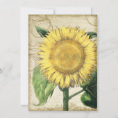  zonnebloemen - herfst herfst bruiloft kaart (Achterkant)