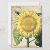  zonnebloemen - herfst herfst huwelijk kaart (Achterkant)