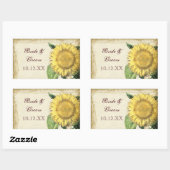  zonnebloemen - herfst herfst huwelijk rechthoekige sticker (Vel)