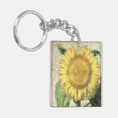 zonnebloemen - herfst herfst huwelijk sleutelhanger (Voorkant Links)