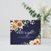 Zonnebloemen Herfst Vrijgezellenfeest Datum Nachte (Staand voorkant)