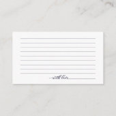 Zonnebloemen Herfst Vrijgezellenfeest Datum Nachte Informatiekaartje (Achterkant)