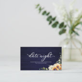 Zonnebloemen Herfst Vrijgezellenfeest Datum Nachte Informatiekaartje (Staand voorkant)