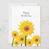 Zonnebloemen Het is een prachtige Dag Kaart op zat (Achterkant)