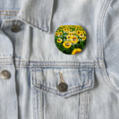 Zonnebloemen, het spijt me... Funny Button (In situ)