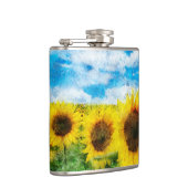 Zonnebloemen Heupfles (Rechts)