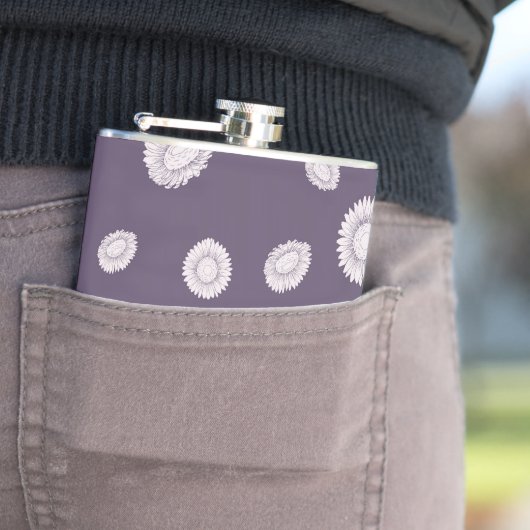 Zonnebloemen Heupfles (Voorbeeld)