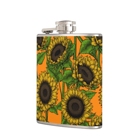 Zonnebloemen Heupfles (Links)