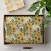 Zonnebloemen & Honing Bijen Strip Tissuepapier (Geschenk)