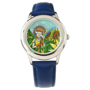 Zonnebloemen Horloge