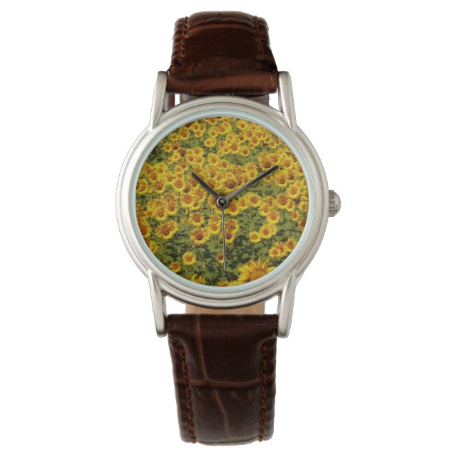 Zonnebloemen Horloge (Voorkant)