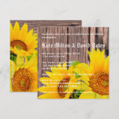 Zonnebloemen houden van de Roestelijke Landeschowe Kaart (Voorkant / Achterkant)