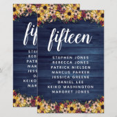 Zonnebloemen Houtlijstnummer gastlandnaam budget (Voorkant / Achterkant)