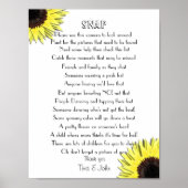 Zonnebloemen Ik Zie Ik Zie Trouwfoto Spel Poster (Voorkant)