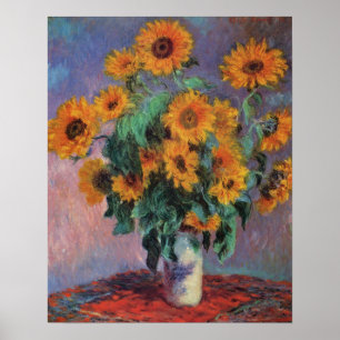 Zonnebloemen Impressionisme Poster