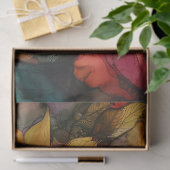 Zonnebloemen in Alcohol Ink Series Design #19 Tissuepapier (Geschenk)