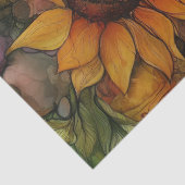 Zonnebloemen in Alcohol Ink Series Design #19 Tissuepapier (Detail)