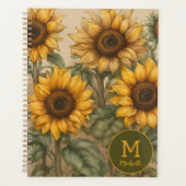 Zonnebloemen in Bloei Planner (Voorkant)