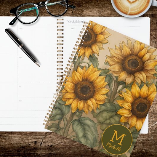 Zonnebloemen in Bloei Planner