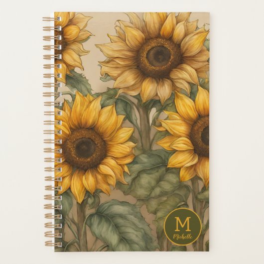 Zonnebloemen in Bloom Planner (Voorkant)