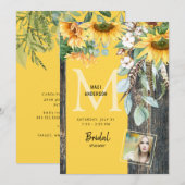 Zonnebloemen in Bloom Rustic Photo Vrijgezellenfee Kaart (Voorkant / Achterkant)