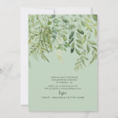 Zonnebloemen in Bloom Rustiek Hout Salie Vrijgezel Kaart (Achterkant)